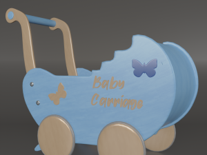 doll strollers 3D-Modell