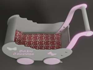 doll strollers 3D-Modell