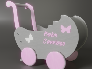 doll strollers 3D-Modell