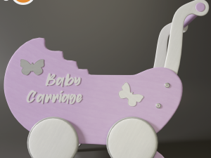 doll strollers 3D-Modell