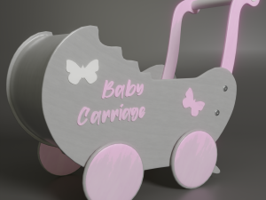 doll strollers 3D-Modell
