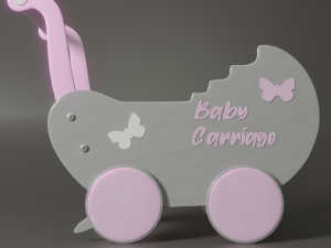 doll strollers 3D-Modell