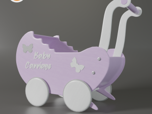 doll strollers 3D-Modell