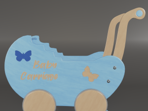 doll strollers 3D-Modell