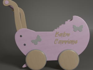 doll strollers 3D-Modell