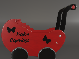 doll strollers 3D-Modell