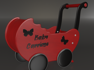 doll strollers 3D-Modell