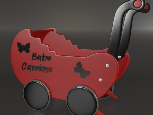 doll strollers 3D-Modell
