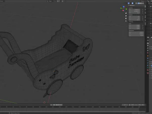 doll strollers 3D Model