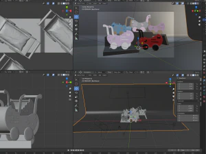 doll strollers 3D Model