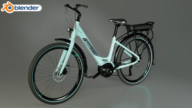 Bianchi long island e-bike 3D Model .c4d .max .obj .3ds .fbx .stl .blend 
