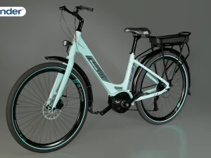 Bicicleta el&eacute;trica Bianchi Long Island Modelo 3D