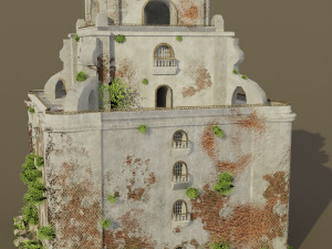 sinking bell tower 3D 模型