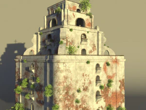 sinking bell tower 3D Model