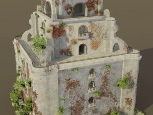 sinking bell tower 3D Model