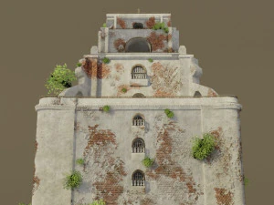 sinking bell tower 3D Model