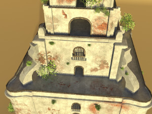 sinking bell tower 3D 模型