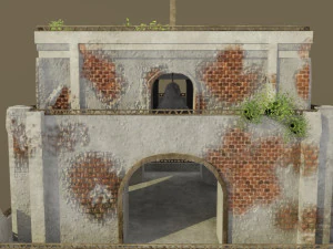 sinking bell tower 3D Model