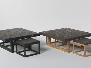 kintsugi coffee table sets 3D Model