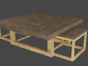 kintsugi coffee table sets 3D Модель