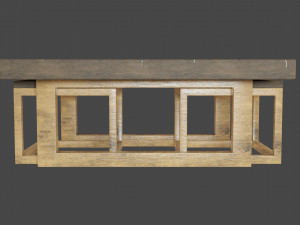 kintsugi coffee table sets 3D Модель