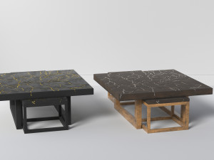 kintsugi coffee table sets 3D Модель