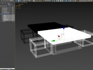 kintsugi coffee table sets 3D Модель