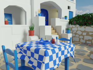 greek house 3D 모델