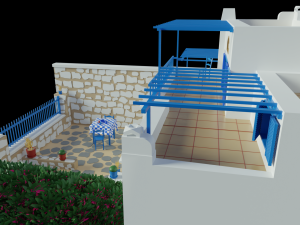 greek house 3D मॉडल