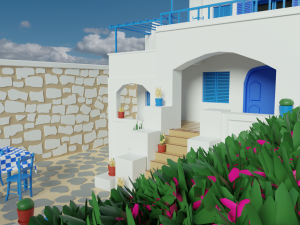 greek house 3D मॉडल