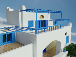 greek house 3D मॉडल