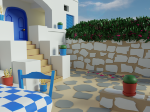 greek house 3D मॉडल