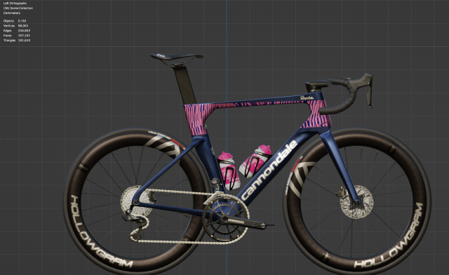 Cannondale SystemSix Roadbike 3D Model in Bicycle 3DExport