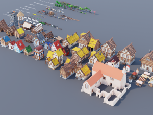 Village asset pack Modelo 3D