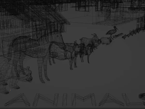 Pacote de recursos da vila Modelo 3D