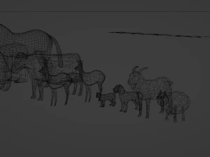 Pacote de recursos da vila Modelo 3D