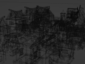 Pacote de recursos da vila Modelo 3D