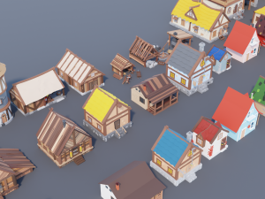 Village asset pack Modelo 3D