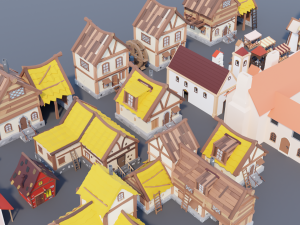 Village asset pack Modelo 3D