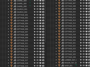 Pacote de recursos da vila Modelo 3D