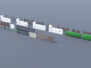 Pacote de recursos da vila Modelo 3D