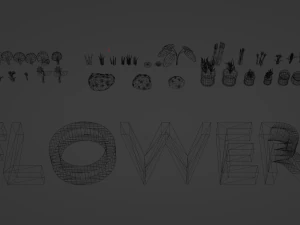 Pacote de recursos da vila Modelo 3D