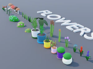 Pacote de recursos da vila Modelo 3D