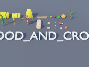 Pacote de recursos da vila Modelo 3D