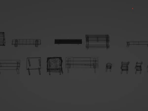 Pacote de recursos da vila Modelo 3D