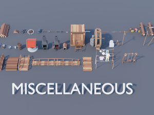 Village asset pack Modelo 3D