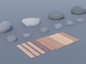 Pacote de recursos da vila Modelo 3D