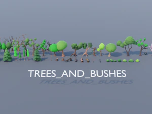 Pacote de recursos da vila Modelo 3D