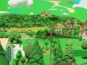 Slavic town Modèle 3D