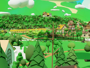 Slavic town 3D Model